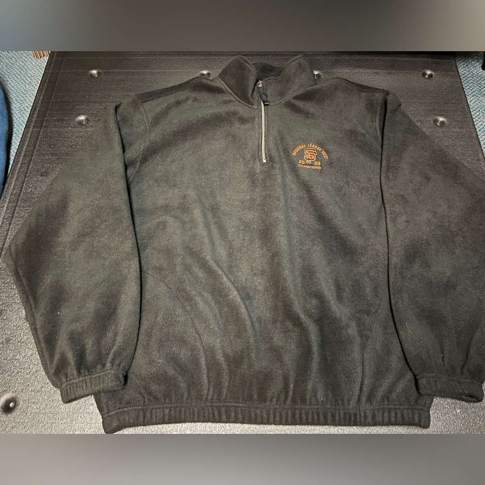 San Francisco Giants 1/4 Zip Jacket 2003 National Champions Antigua Size XL Soft